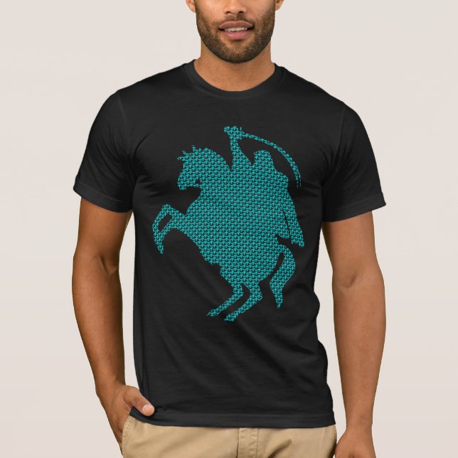riddareblått tee shirt (Framsida)