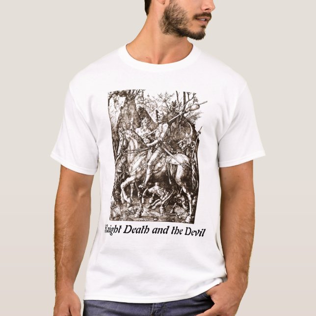 Riddaredöd och djävulenskjortan tee shirt (Framsida)