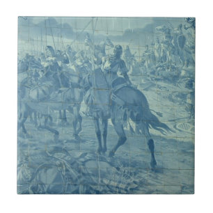 Riddaren Azulejo belägger med tegel Kakelplatta