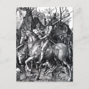 Riddaren, död och djävulen av Albrecht Durer Vykort