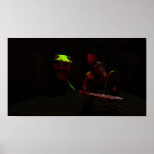 Riddaren och draken poster