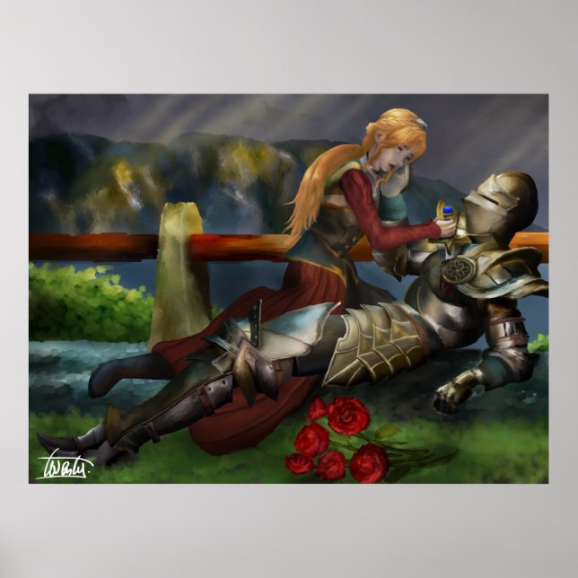 Riddaren och prinsessan poster (Framsidan)