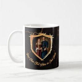 Riddarens Vapen Sköld Medeltida Gammaldags Present Kaffemugg