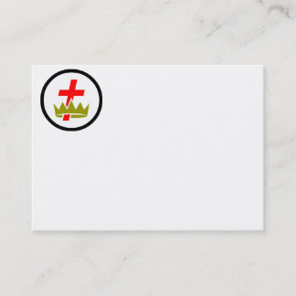 RiddareTemplar Commandery visitkort