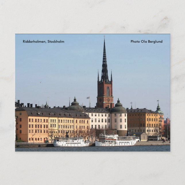 Riddarholmen, Stockholm, Foto ... Vykort (Framsida)