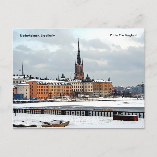 Riddarholmen, Stockholm, Photo O... Vykort (Framsida)