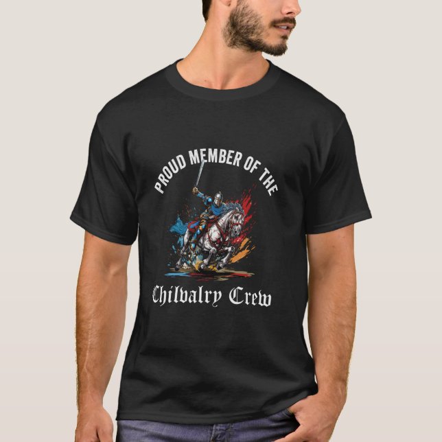 Riddarskap Besättning För Renfest Fan T Shirt (Framsida)