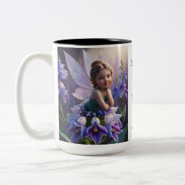 Riddarsporreblomfairie Två-Tonad Mugg