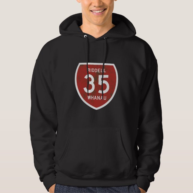 Riddell whānau SH35 hoodie (Framsida)