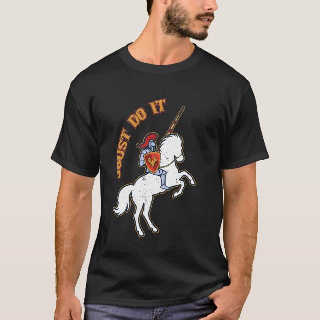 Ridderturnering Gör Det Roligt Ren Faire Riddertur T Shirt (Framsida)