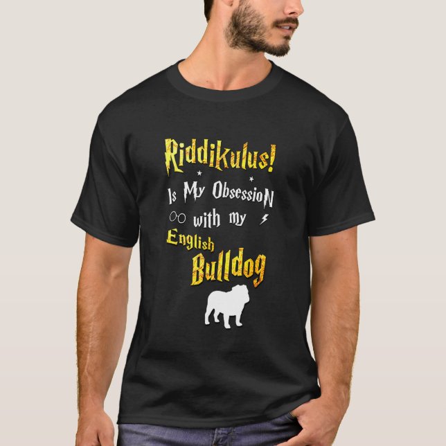 Riddikulus English Bulldog T Shirt (Framsida)