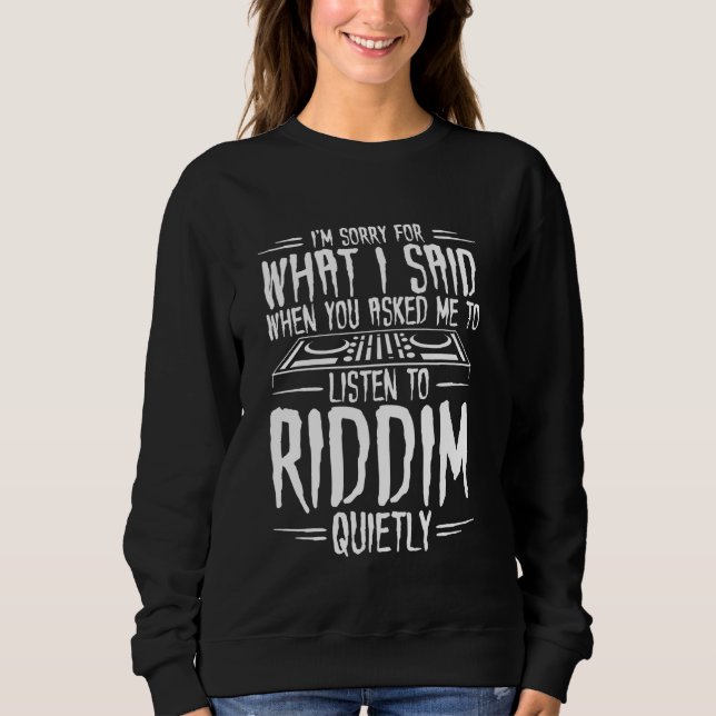 Riddim Music - EDM Rave - Riddim Dubstep T Shirt (Framsida)