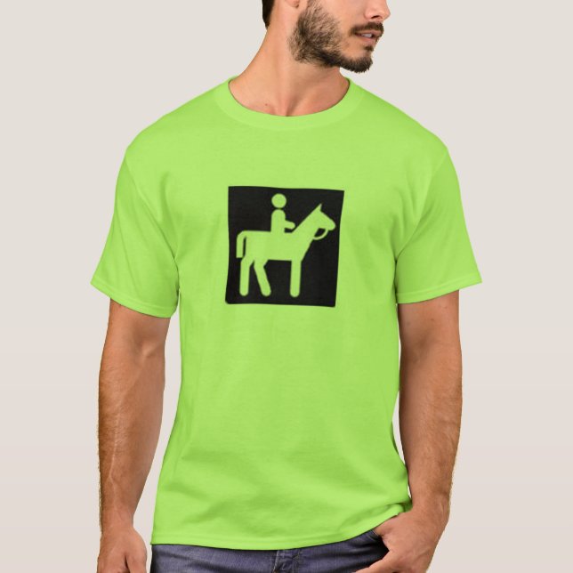 ridding för häst t-shirt (Framsida)