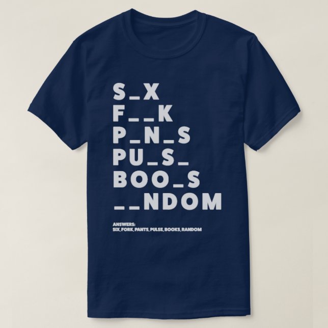 Riddlar med tvetydiga termer ger fult ljus t shirt (Design framsida)