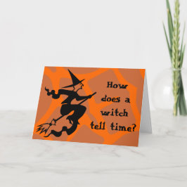 Riddle Halloween Witch Kort