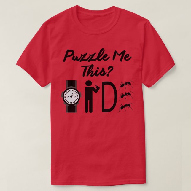 Riddle Watch Me Dance Underbar Conversation Starte T Shirt (Design framsida)