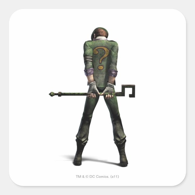 Riddler Färg Fyrkantigt Klistermärke (Framsida)