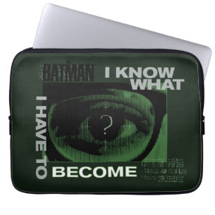 Riddler "jag vet vad jag måste bli" laptop fodral