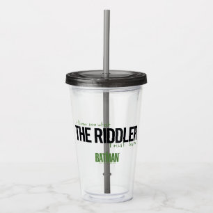 Riddler - jag vet vad jag måste bli take away mugg