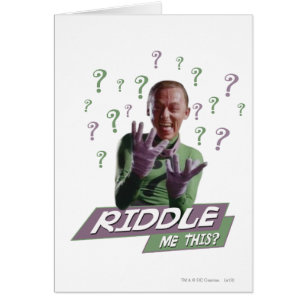 Riddler - Riddle Me this Hälsningskort