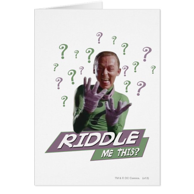 Riddler - Riddle Me this Hälsningskort (Framsidan)