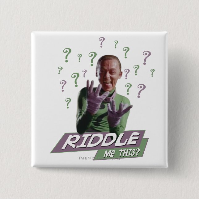 Riddler - Riddle Me this Knapp (Framsida)