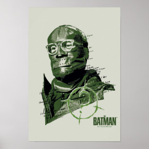 Riddler-teckengrafik Poster