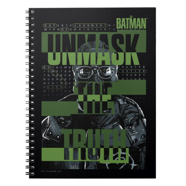 Riddler - uppmaskera sanningen anteckningsbok (Framsidan)