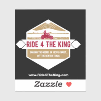 Ride 4 Den kristna motorcykelklisten Kung Klistermärken