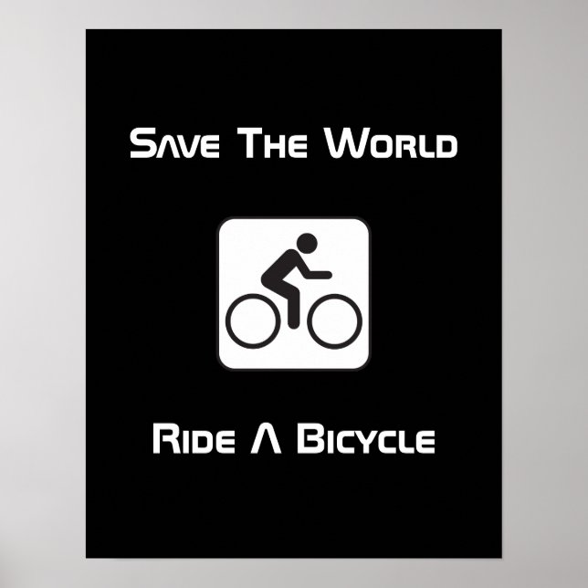 Ride A Bicycle Negativ Poster (Framsidan)