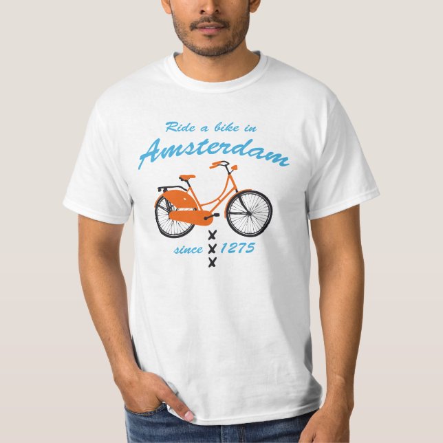 Ride a Cycle i Amsterdam T-shirt (Framsida)