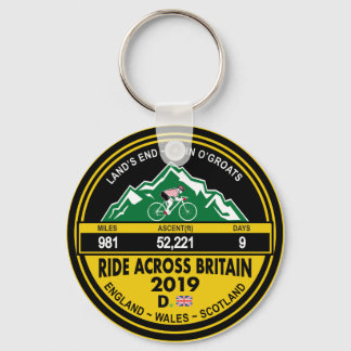 RIDE ACROSS BRITAIN 2019 KEYCHAIN NYCKELRING