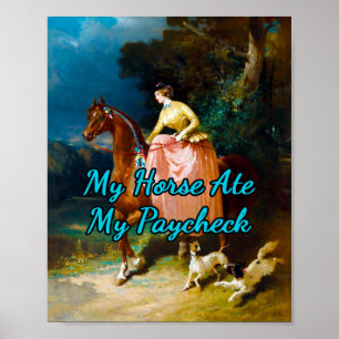 Ride Along av Alfred De Dreux Poster