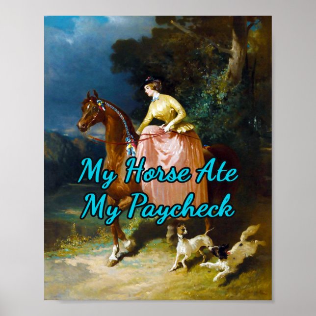 Ride Along av Alfred De Dreux Poster (Framsidan)