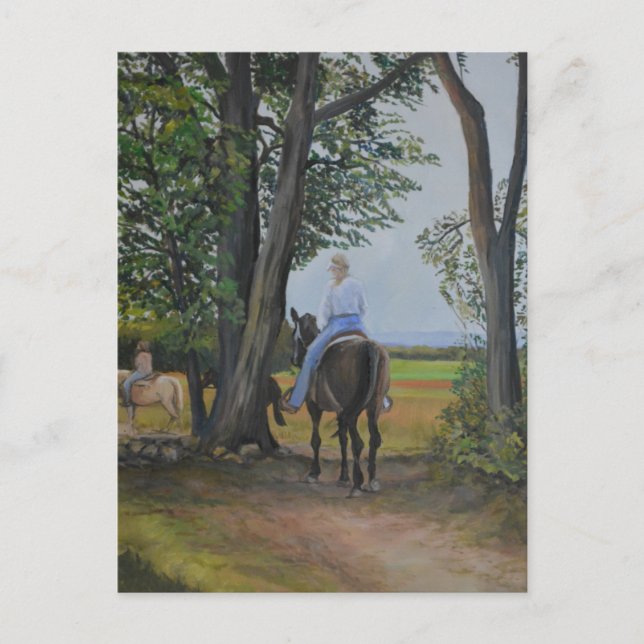 Ride Along Original Art Postcard Vykort (Framsida)