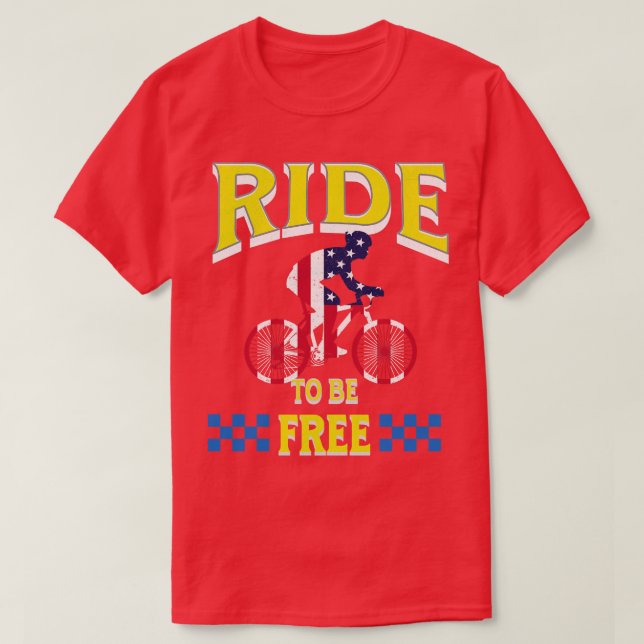 Ride att vara fri t shirt (Design framsida)