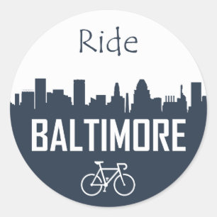 Ride Baltimore Runt Klistermärke