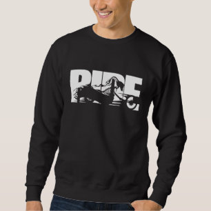 Ride Bike Design Motorcycle Biker Life Lång Ärmad Tröja