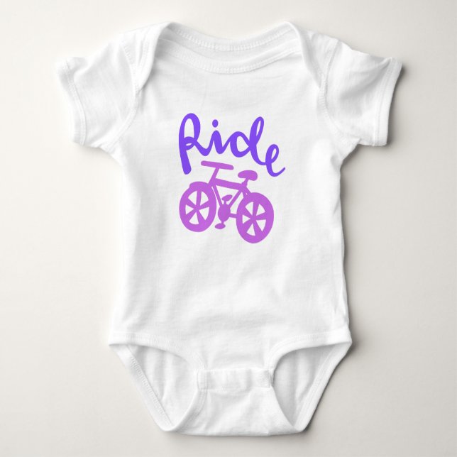 Ride Bikes, Lila och Rosa T Shirt (Framsida)