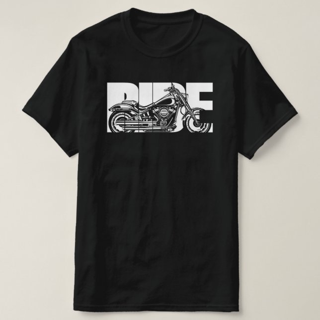 Ride Bold - Retro Motorcle Biker Gift T Shirt (Design framsida)