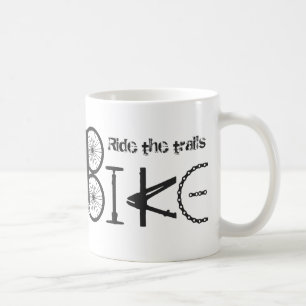 Ride, citat av Trail Bike Graffiti Kaffemugg