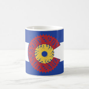 Ride Colorado (Bicycle Cassette) Kaffemugg