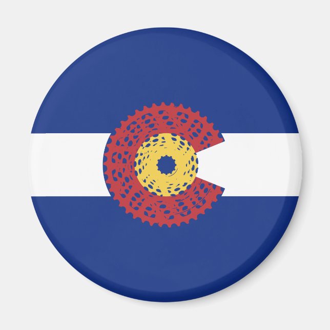 Ride Colorado (Bicycle Cassette) Magnet (Framsidan)