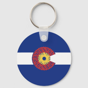 Ride Colorado (Bicycle Cassette) Nyckelring