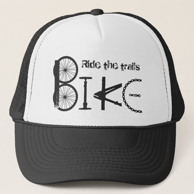 Ride de Trails inspirational Motivational Biking Keps (Framsida)