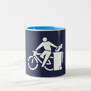 Ride din bike, Sopor din bil Två-Tonad Mugg