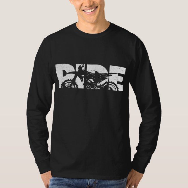 RIDE Dirt Bike Motocross Apparel - Motocross Dirt T Shirt (Framsida)