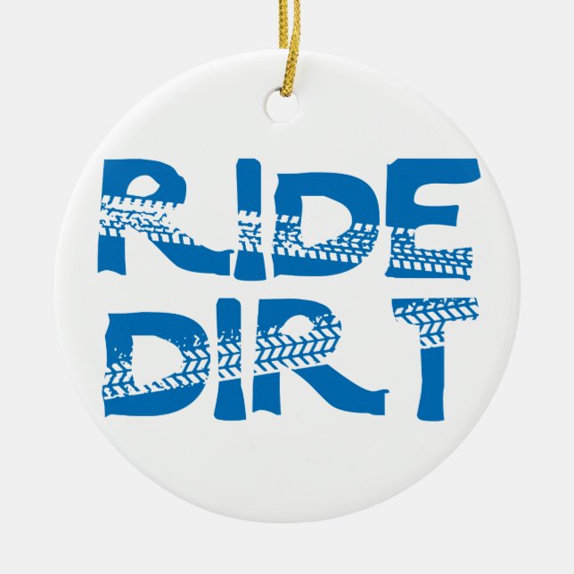Ride Dirt Julgransprydnad Keramik (Framsidan)