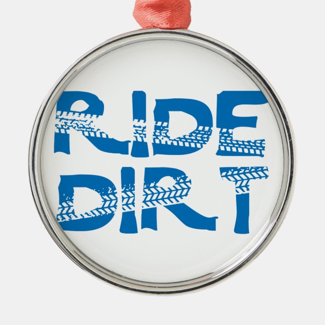 Ride Dirt Julgransprydnad Metall (Framsidan)