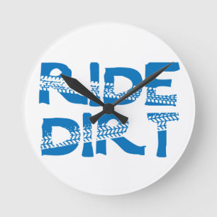 Ride Dirt Rund Klocka